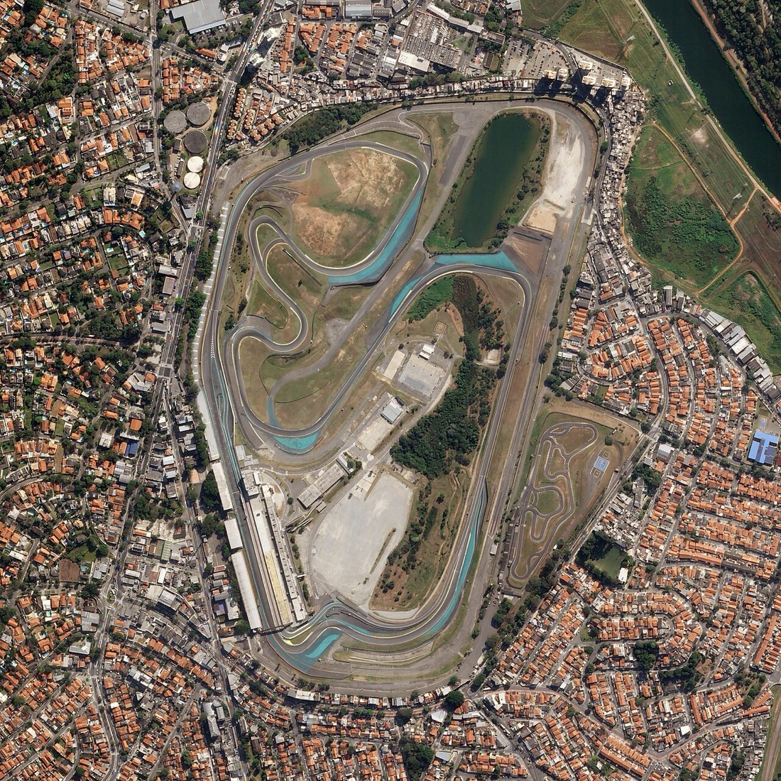 圣保罗 José Carlos Pace 赛道航空画面
